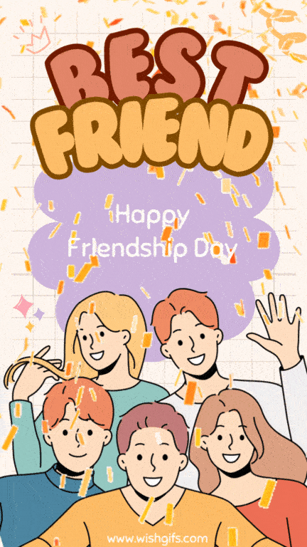 Happy Friendship Day 2025 GIFs, Get Beautiful Collection of Friendship Day Animated GIF Images